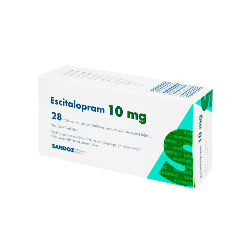 ESCITALOPRAM 10 MG 28 TABLETAS SZ