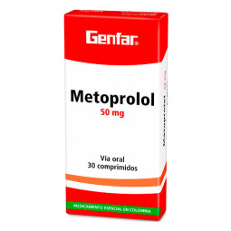 ( ) METOPROLOL 50 MG 30 TABLETAS GF(M)12180