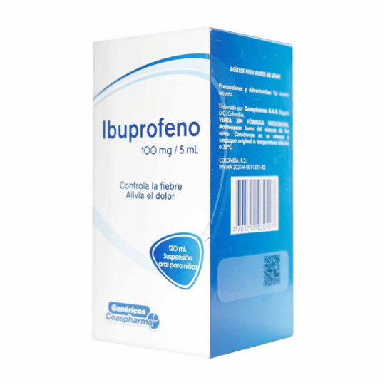 IBUPROFENO 100 MG/5ML SUSP.120 ML                 