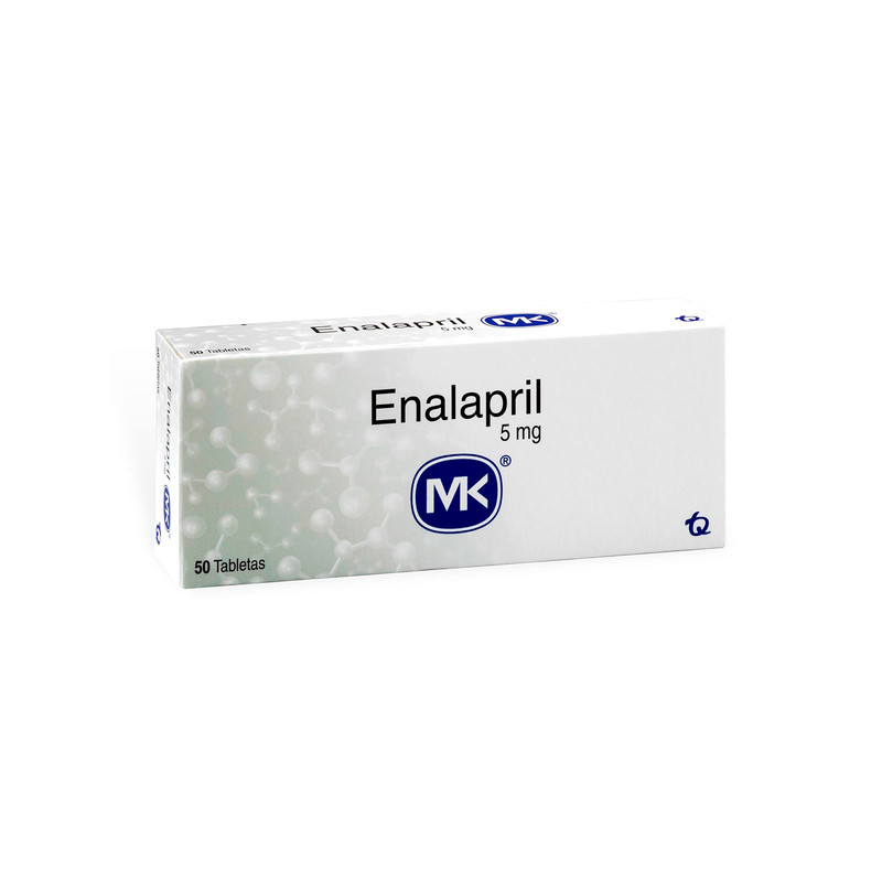 ENALAPRIL 5 MG 50 TABLETAS MK