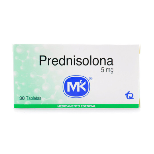 PREDNISOLONA 5 MG 30 TABLETAS MK