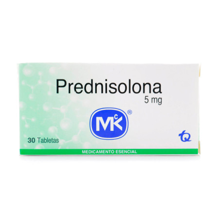 PREDNISOLONA 5 MG 30 TABLETAS MK