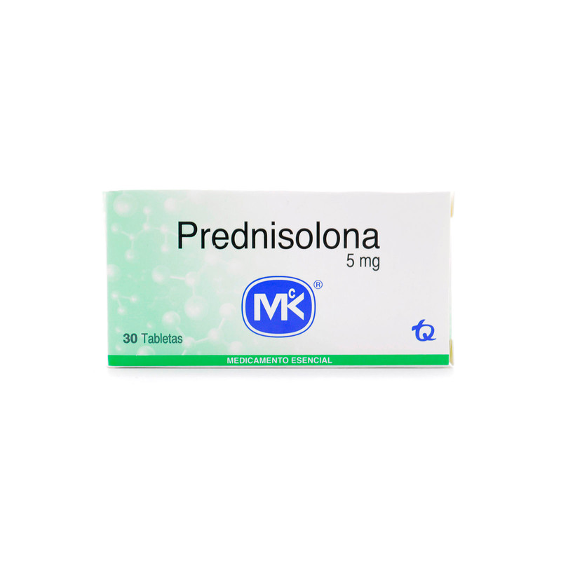 PREDNISOLONA 5 MG 30 TABLETAS MK