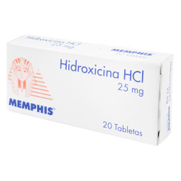 ( ) HIDROXICINA 25 MG 20 TABLETAS MP