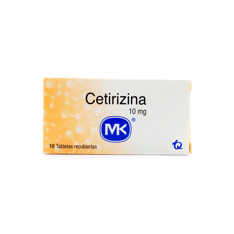 CETIRIZINA 10 MG 10 TABLETAS MK