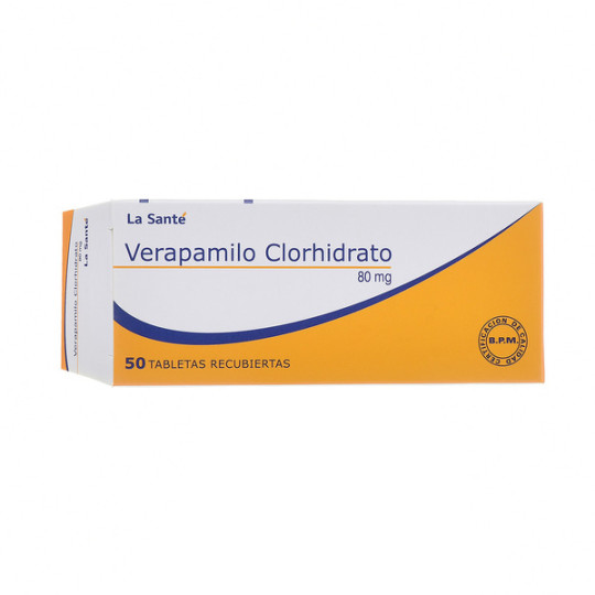 ( ) VERAPAMILO 80 MG 50 TABLETAS LS