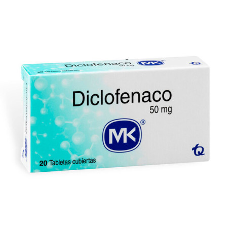 DICLOFENACO 50 MG 20 TABLETAS MK