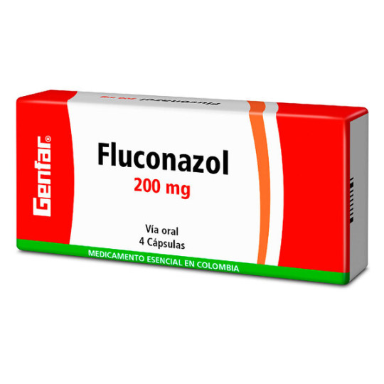 ( ) FLUCONAZOL 200 MG 4 CAPSULAS GF