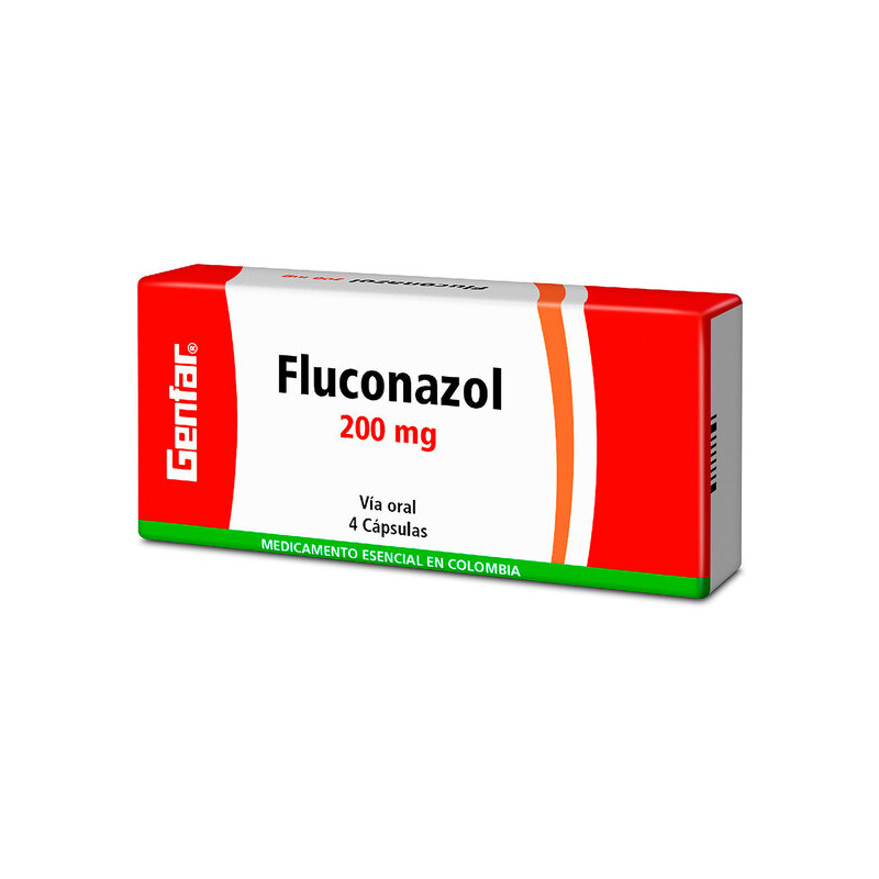 ( ) FLUCONAZOL 200 MG 4 CAPSULAS GF