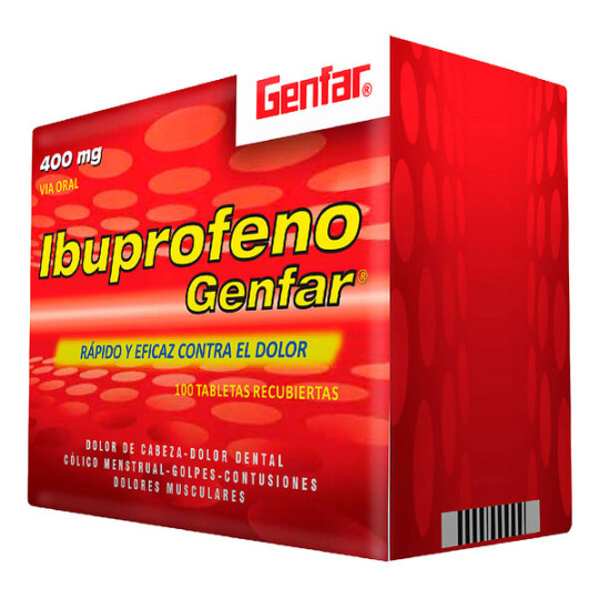 ( ) IBUPROFENO 400 MG 100 TABLETAS GF
