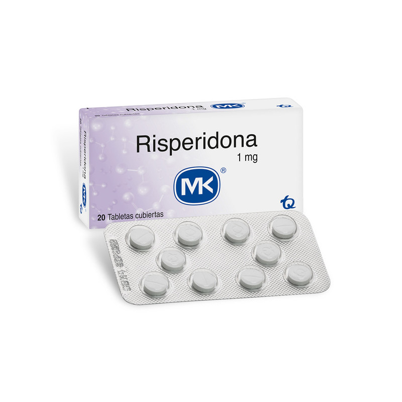 RISPERIDONA 1 MG 20 TABLETAS MK (P)8369