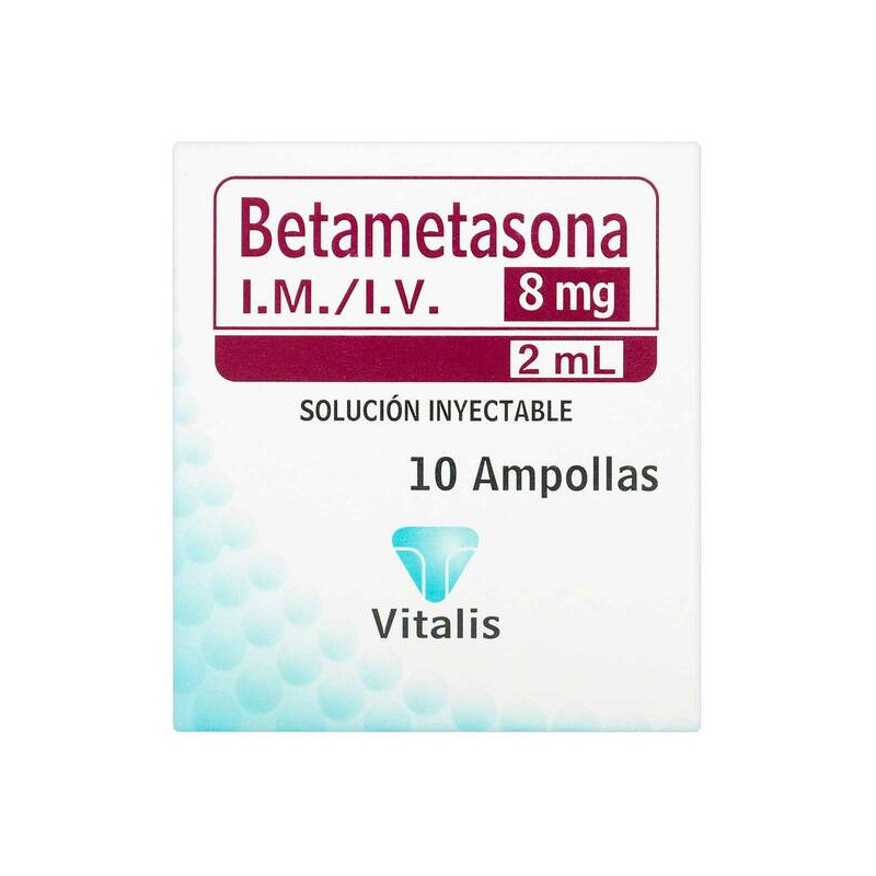BETAMETASONA 8MG/2ML 10 AMPOLLA VT
