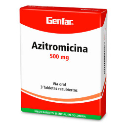 ( ) AZITROMICINA 500 MG 3 TABLETAS GF