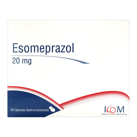 ( ) ESOMEPRAZOL 20 MG 30 CAPSULAS ICOM