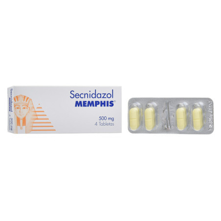 ( ) SECNIDAZOL 500 MG 4 TABLETAS MP                   