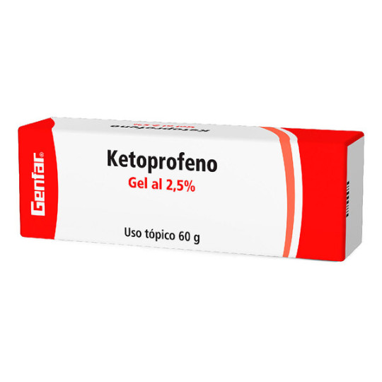 ( ) KETOPROFENO GEL 2.5% 60 GR GF