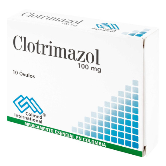 ( ) CLOTRIMAZOL 100MG 10 OVULOS VAGINALES PC