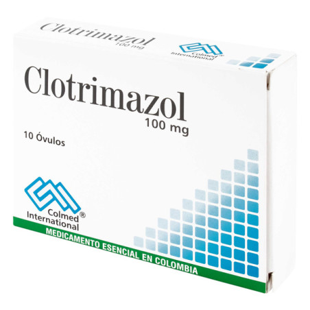 ( ) CLOTRIMAZOL 100MG 10 OVULOS VAGINALES PC