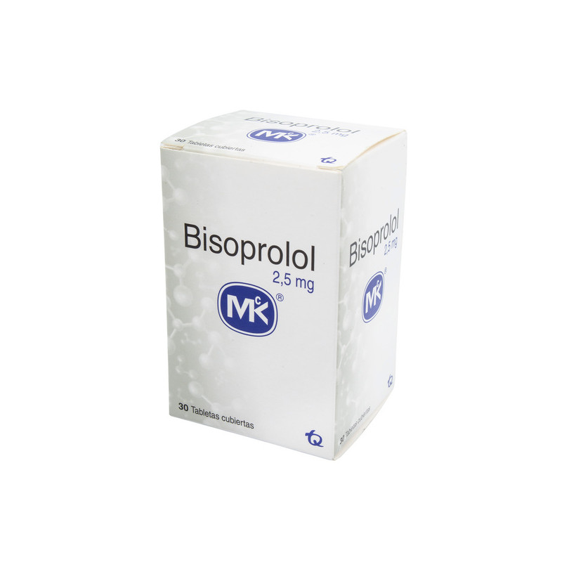BISOPROLOL 2.5 MG 30 TABLETAS MK(M)8742