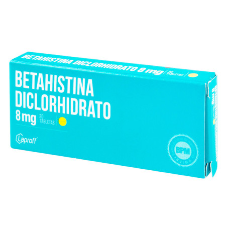 BETAHISTINA 8 MG 20 TABLETAS LP