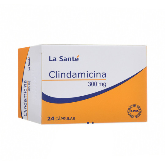 ( ) CLINDAMICINA 300 MG 24 CAPSULAS LS