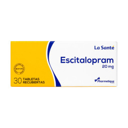 ( ) ESCITALOPRAM 20 MG 30 TABS LS