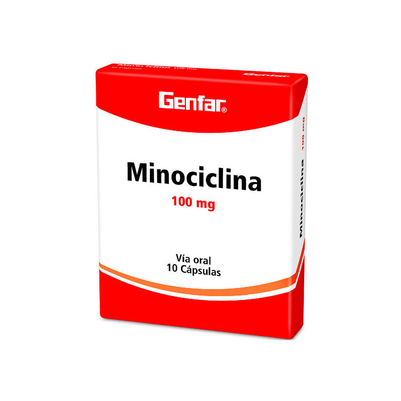 ( ) MINOCICLINA 100 MG 10 TABLETAS GF