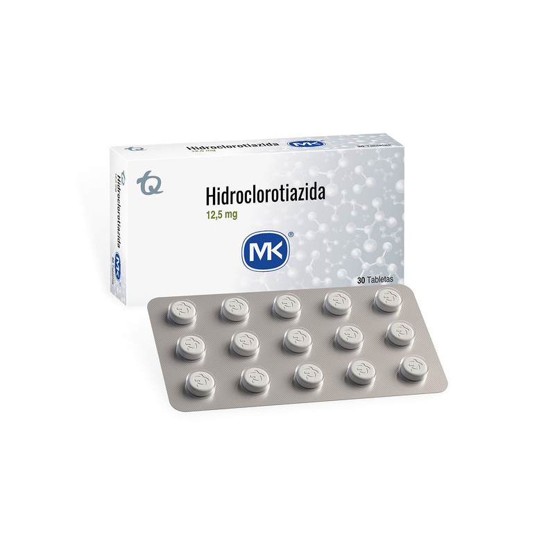 HIDROCLOROTIAZIDA 12.5 MG 30 TBS MK