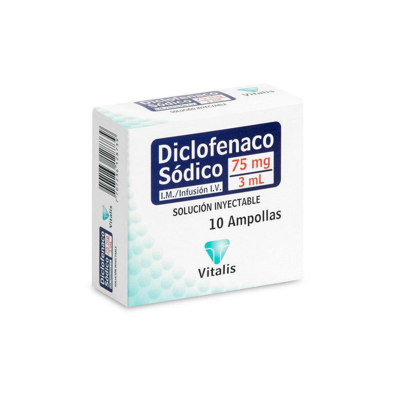 DICLOFENACO 75 MG/3 ML 10 AMPOLLAS VT