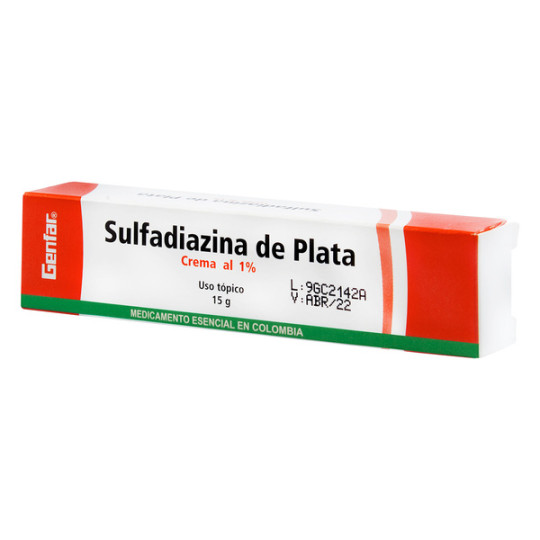 ( ) SULFADIAZINA DE PLATA 15 GR GF