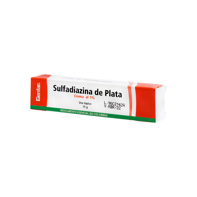 ( ) SULFADIAZINA DE PLATA 15 GR GF
