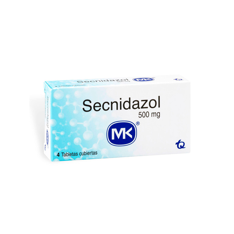 SECNIDAZOL 500 MG 4 TABLETAS MK