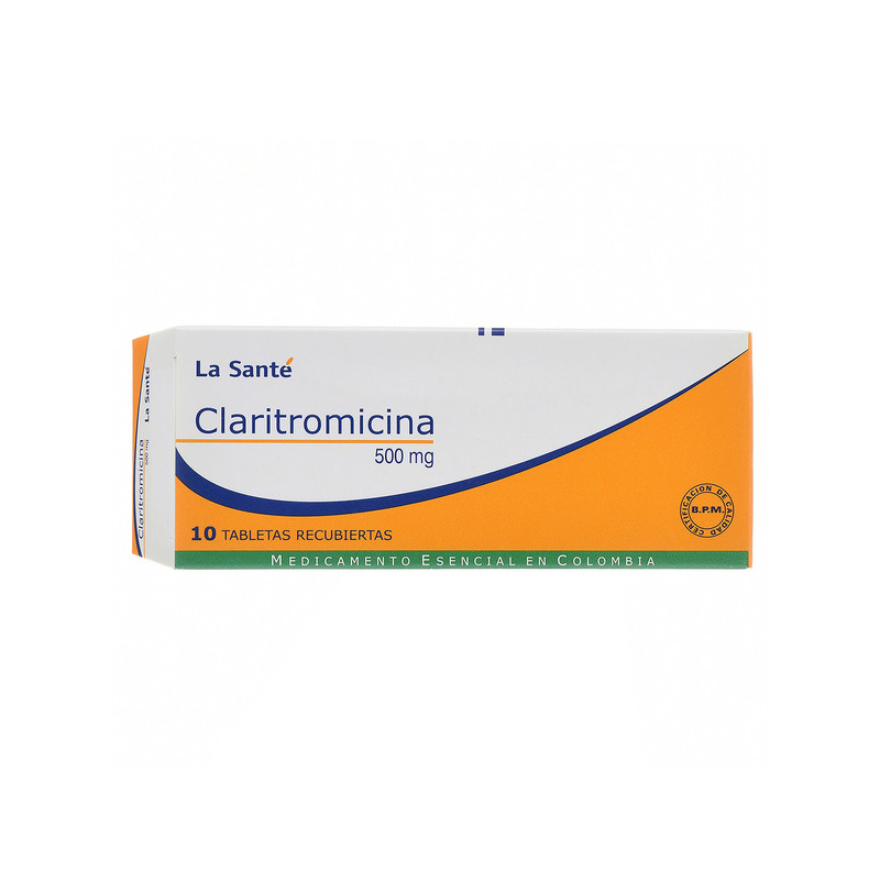 ( ) CLARITROMICINA 500 MG 10 TABLETAS LS
