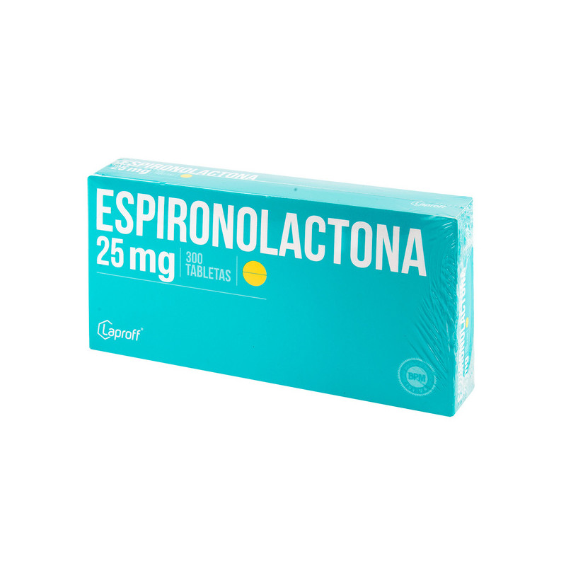ESPIRONOLACTONA 25 MG 300 TABLETAS LP             