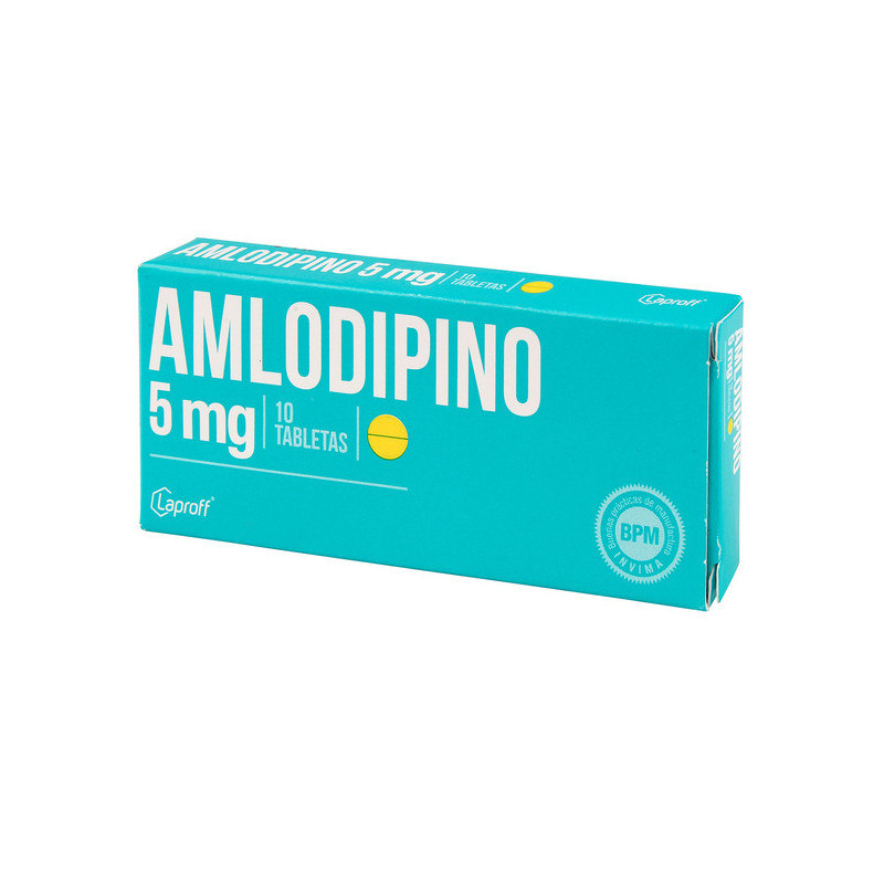 AMLODIPINO 5 MG 10 TABLETAS LP