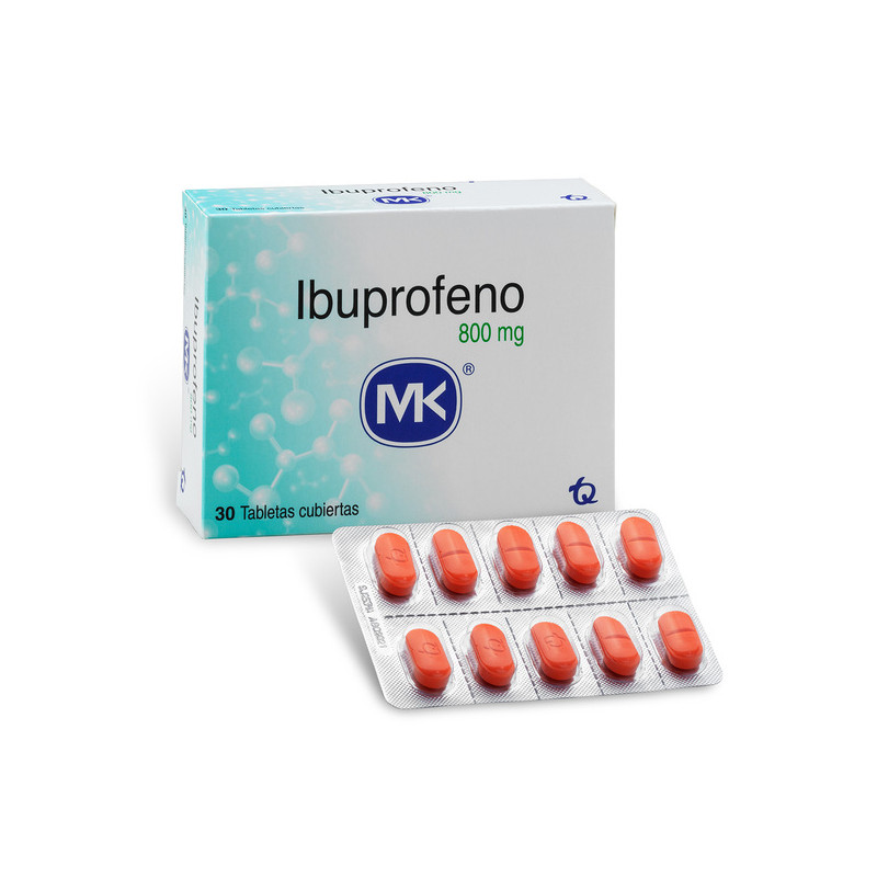 IBUPROFENO 800 MG 30 TABLETAS MK