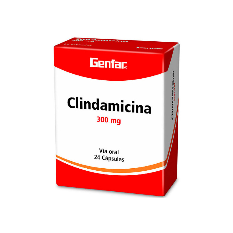 ( ) CLINDAMICINA 300 MG 24 CAPSULAS GF