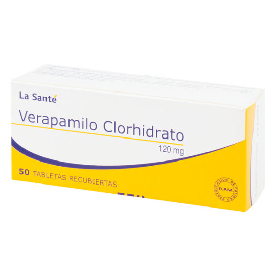 ( ) VERAPAMILO 120 MG 50 TABLETAS LS