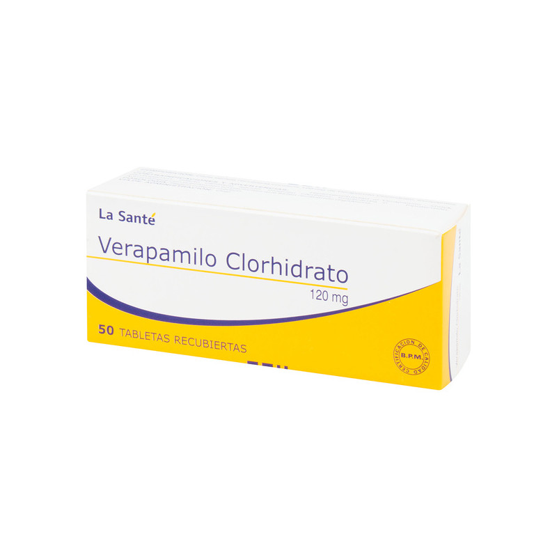 ( ) VERAPAMILO 120 MG 50 TABLETAS LS