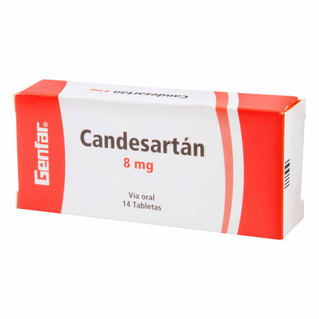 ( ) CANDESARTAN 8 MG 14 TABLETAS GF(M)6532