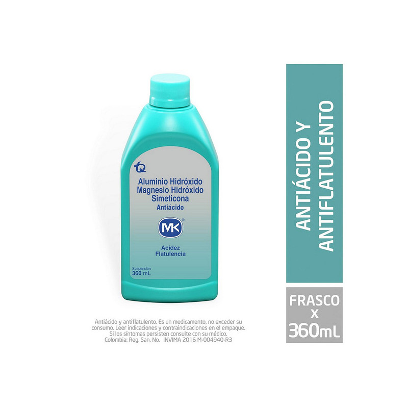 HIDROXIDO ALUMINIO SIMETICONA 360 ML MK