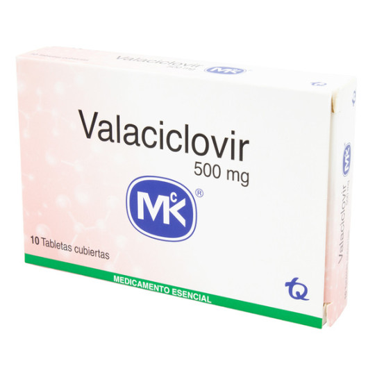 VALACICLOVIR 500 MG 10 TABLETAS MK(3% )