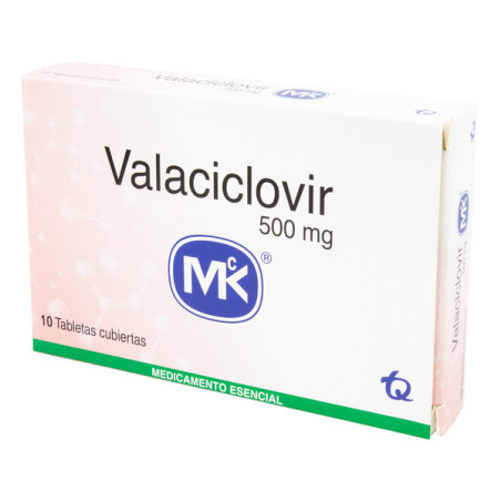 VALACICLOVIR 500 MG 10 TABLETAS MK(3% )