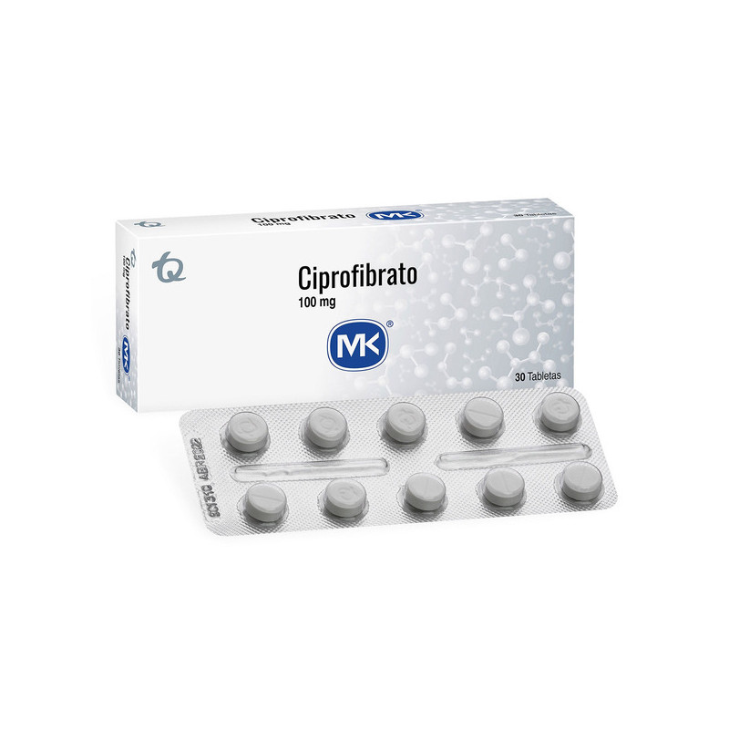 CIPROFIBRATO 100MG 30 TBS MK