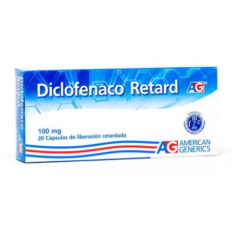 DICLOFENACO RETARD 100 MG 20 CAPSULAS AG