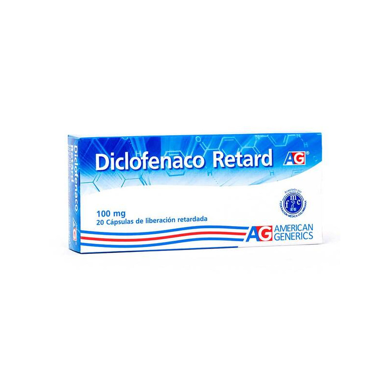 DICLOFENACO RETARD 100 MG 20 CAPSULAS AG