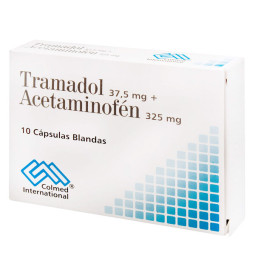 ( ) TRAMADOL 37.5 MG ACETAM.325 MG 10CAPS PC