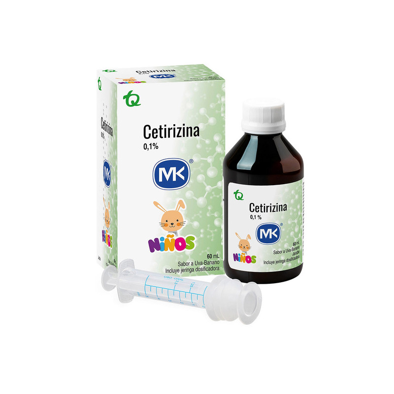 CETIRIZINA 0.1 JARABE DOS 60 ML MK