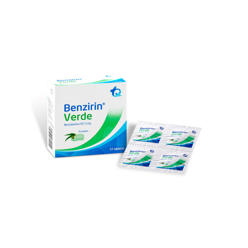 BENZIRIN VERDE EUCALIPTO 12 TABLETAS