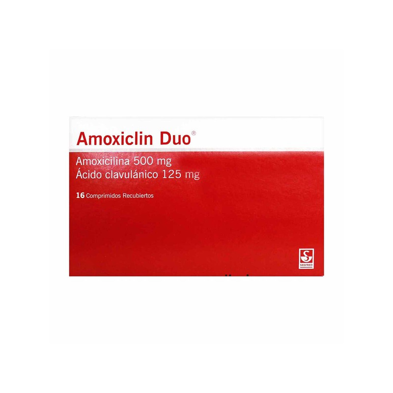 AMOXICLIN DUO 500MG/125MG 16 TBS REC